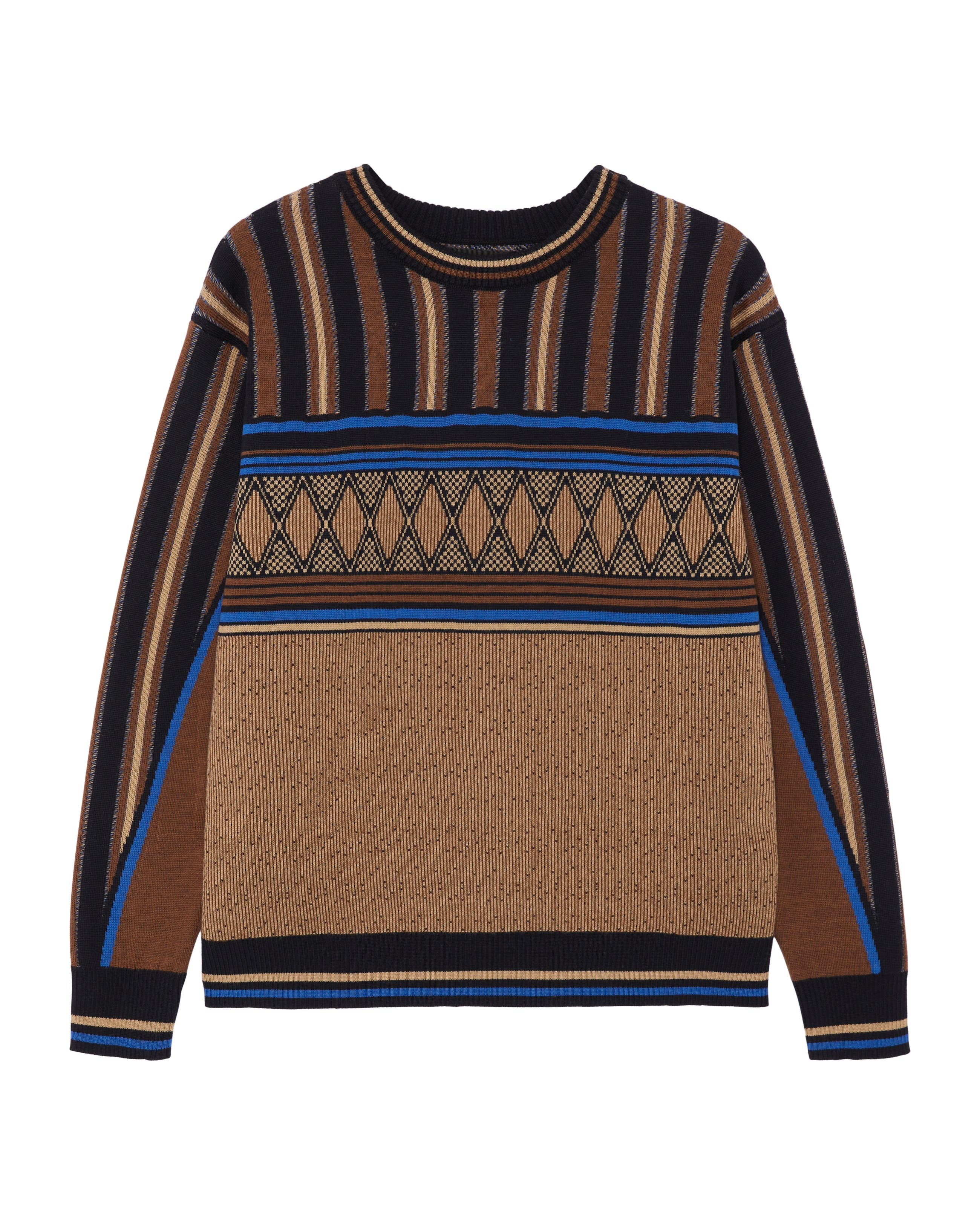 Ahluwalia Kuti Knitted Crew Brown 327