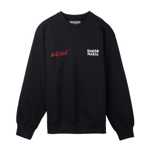 Mサイズ WACKO MARIA HEAVY WEIGHT CREW NECK Wacko Maria Heavyweight Crew Neck Sweatshirt (Type-5) Black