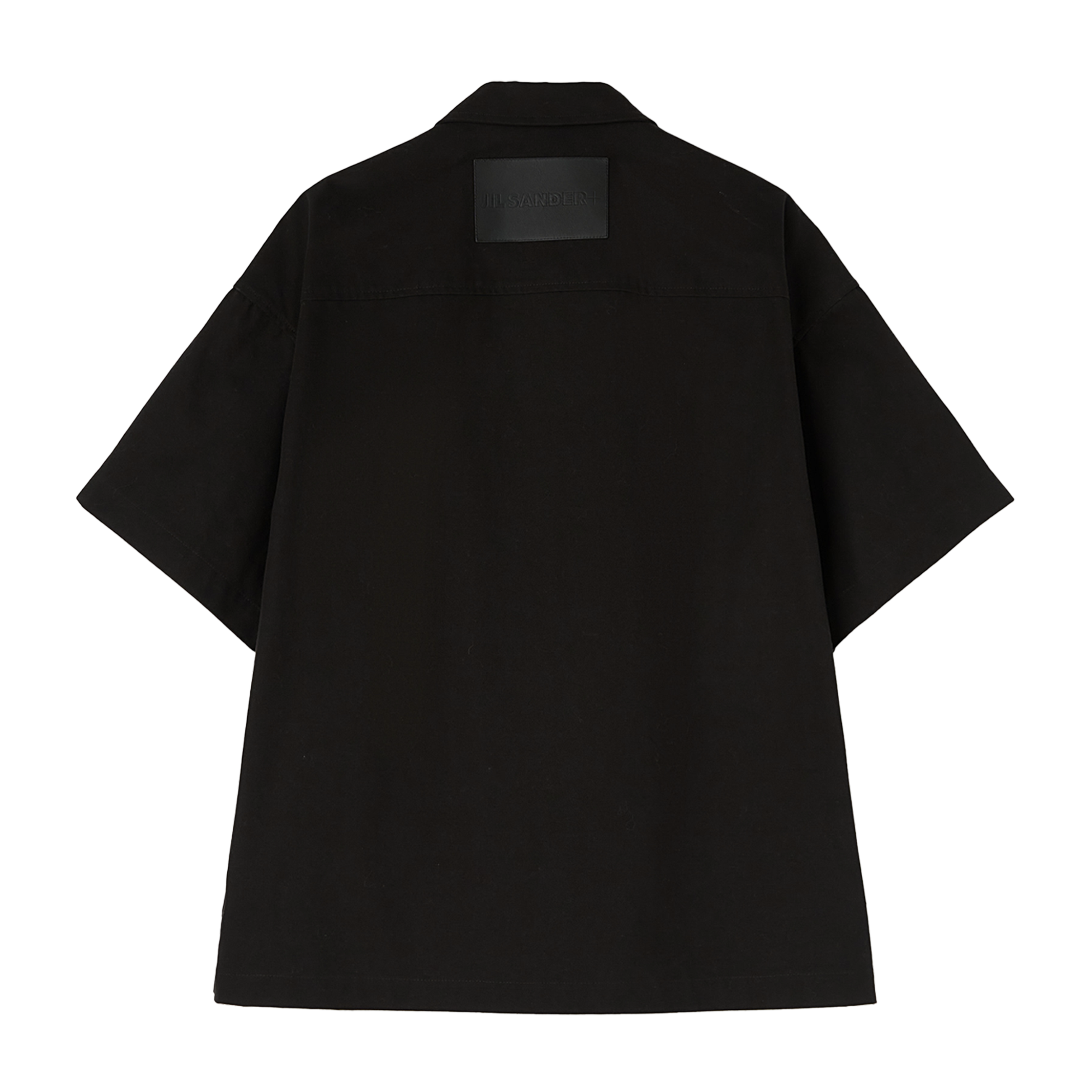 Jil Sander+ Zip Up Short Sleeve Shirt Shirts Black 5543