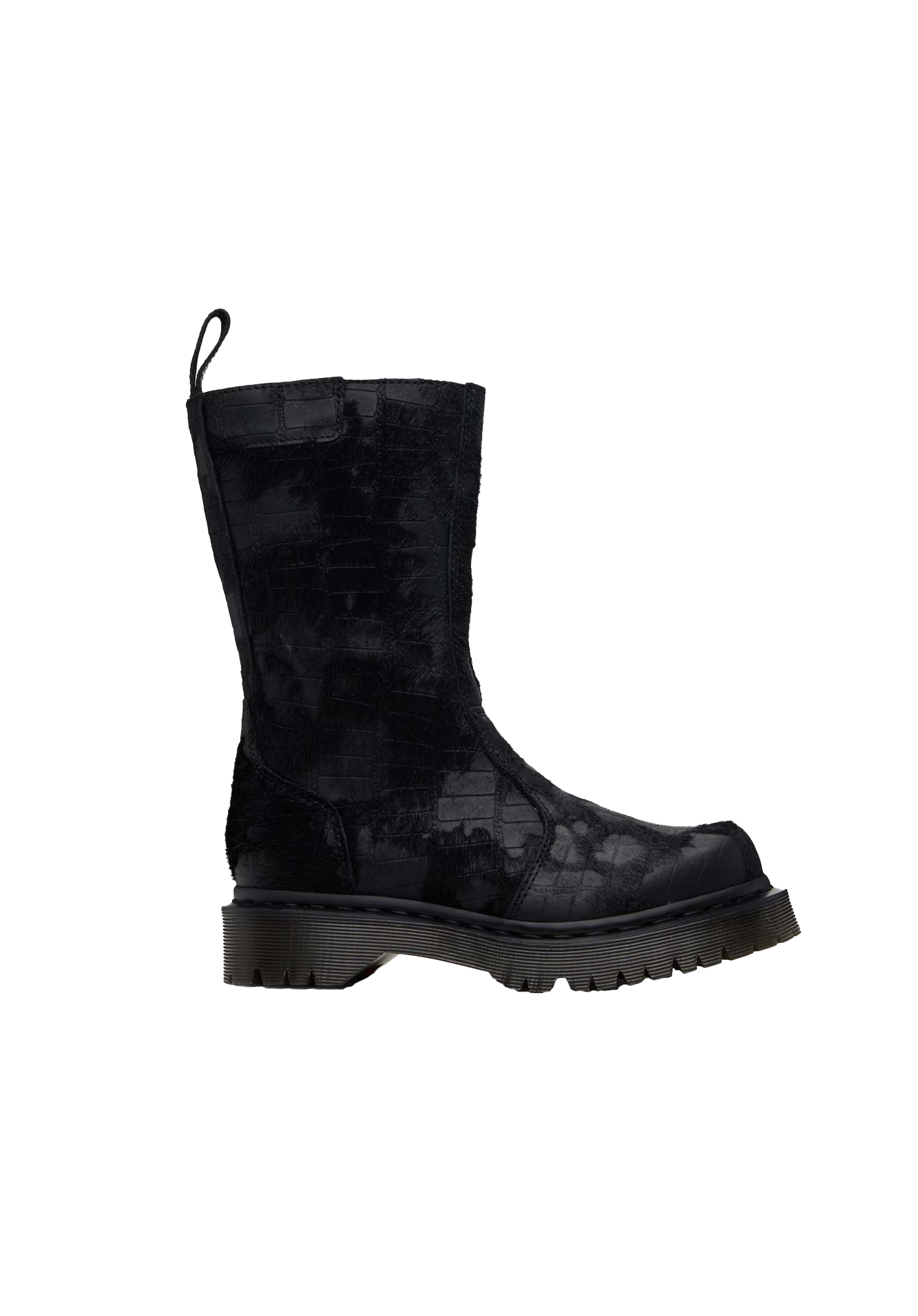 Dr. Martens Emboss Hair On Regena Boot Black Croc