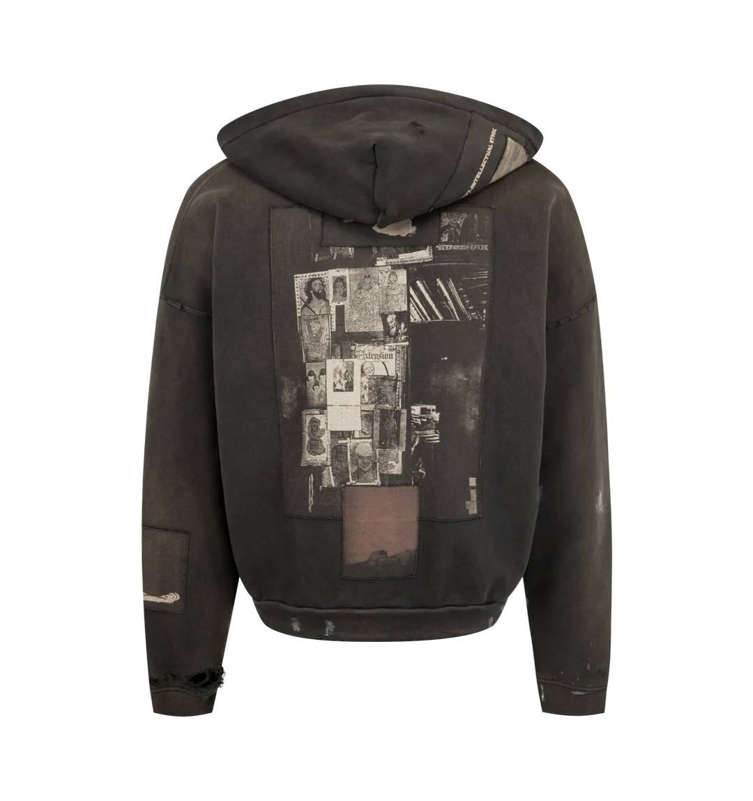 Enfants Riches Deprimes God With Revolver Zip Hoodie Black