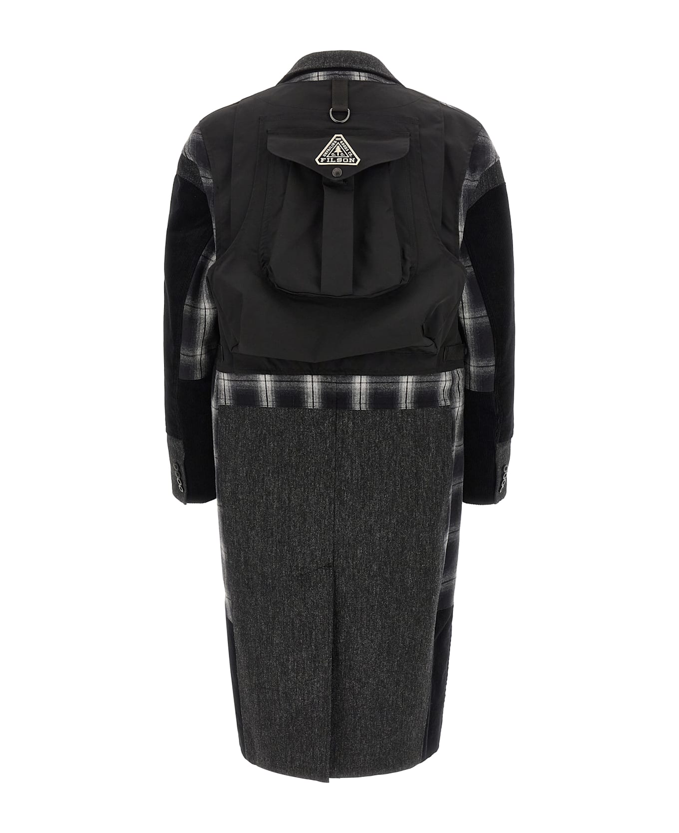 Junya Watanabe Man Filson X Junya Tweed Coat With Pockets 1-Black