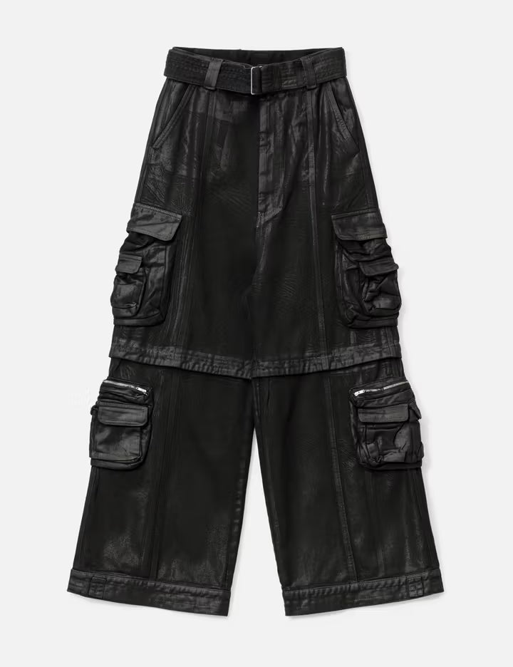 Lu'u Dan  Cargo Jeans Black