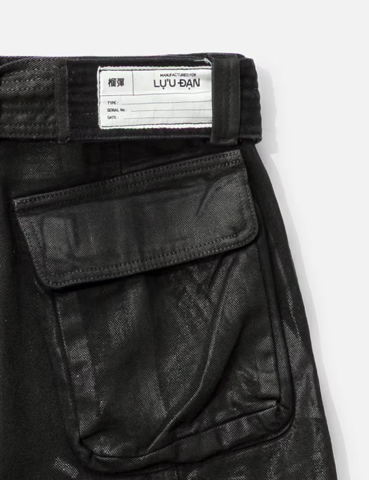 Lu'u Dan  Cargo Jeans Black