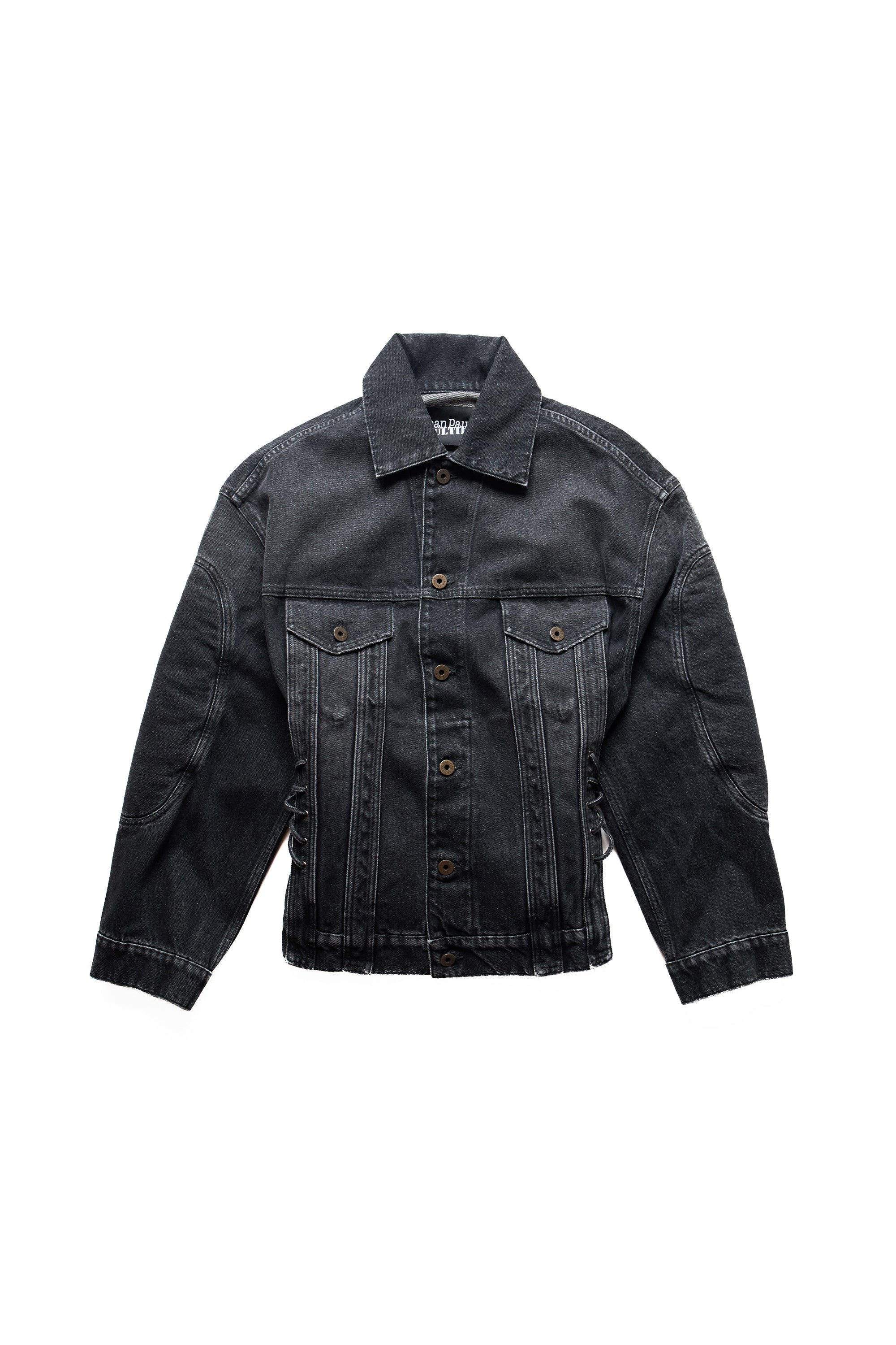 Jean Paul Gaultier Denim Jacket With Lacing And Elbow Detail