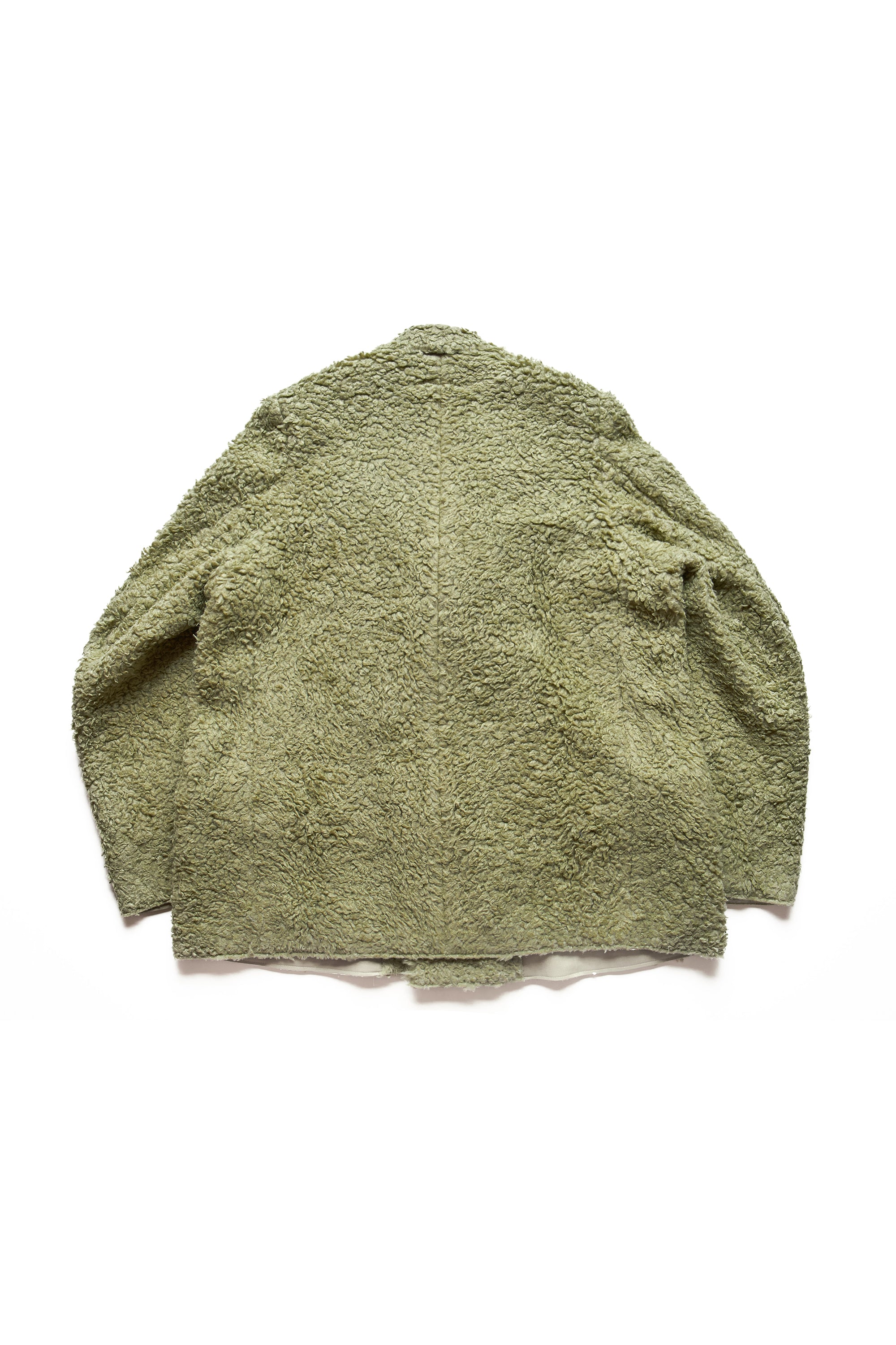 MM6 Maison Margiela Hairy Fleece Blazer Jacket Green 10824