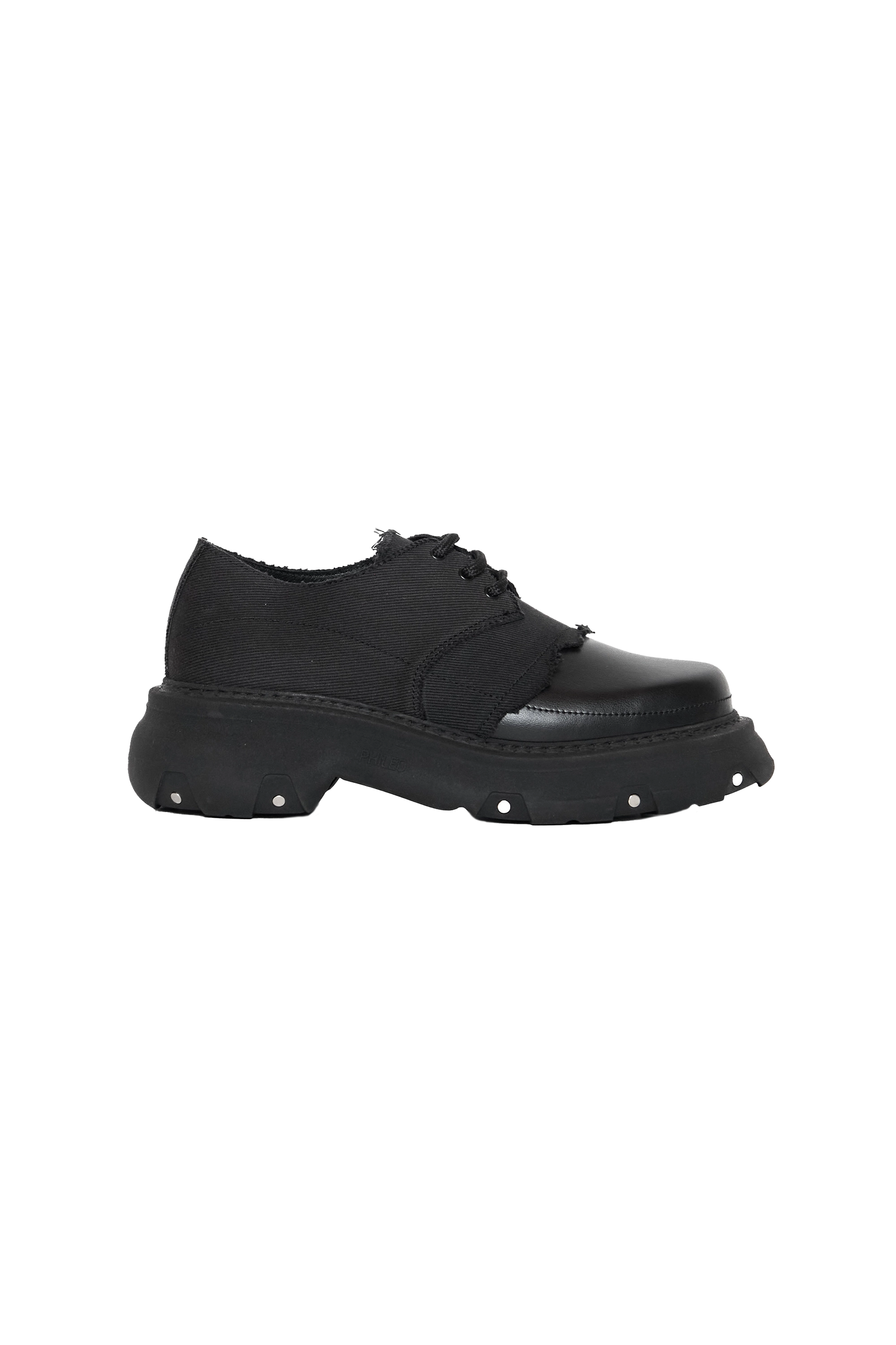 Phileo 005 Derby Scar Shoes Black – ESSXNYC