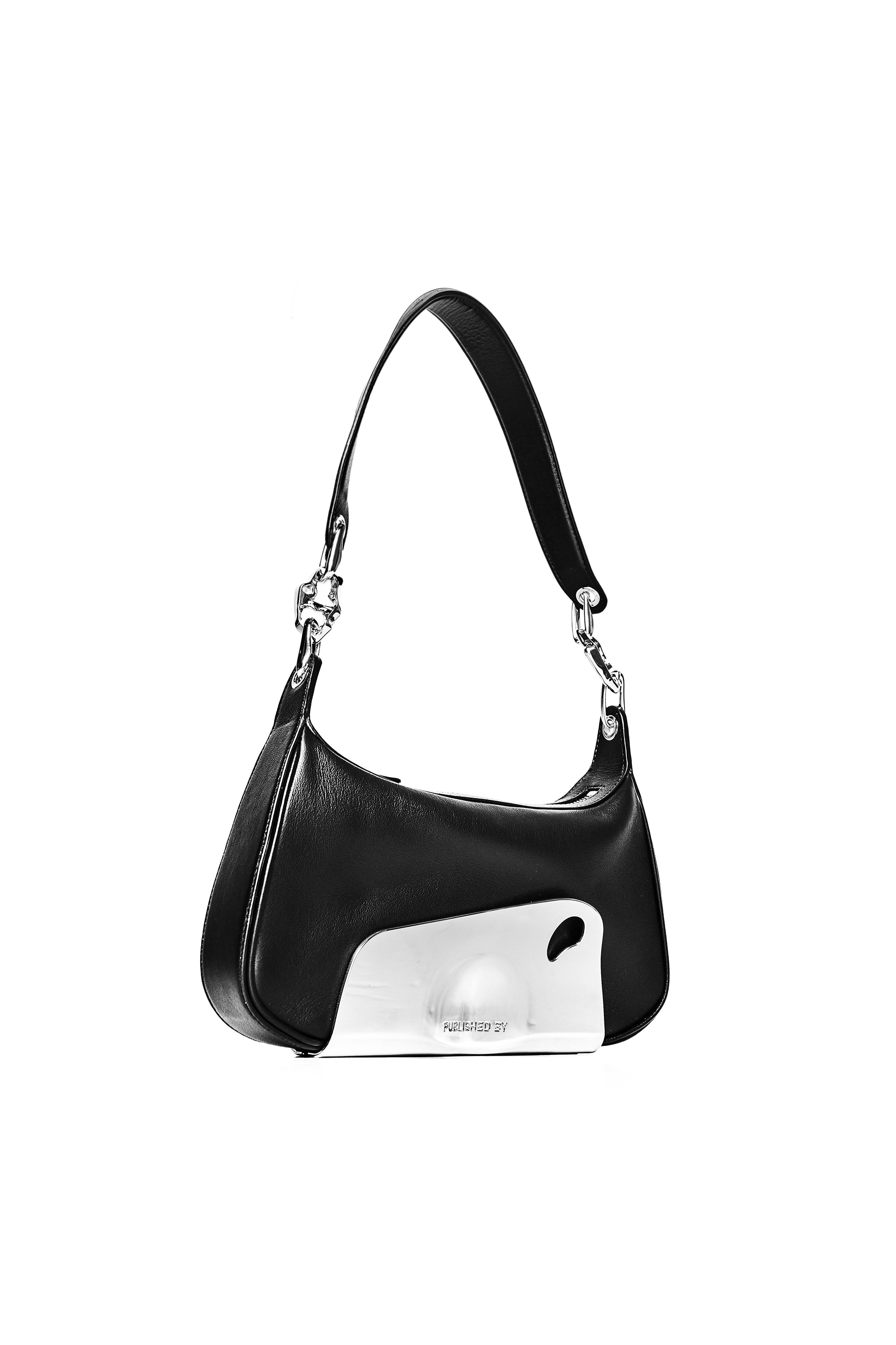 Published By Ruby'S Club Bag In Black And Chrome 13112