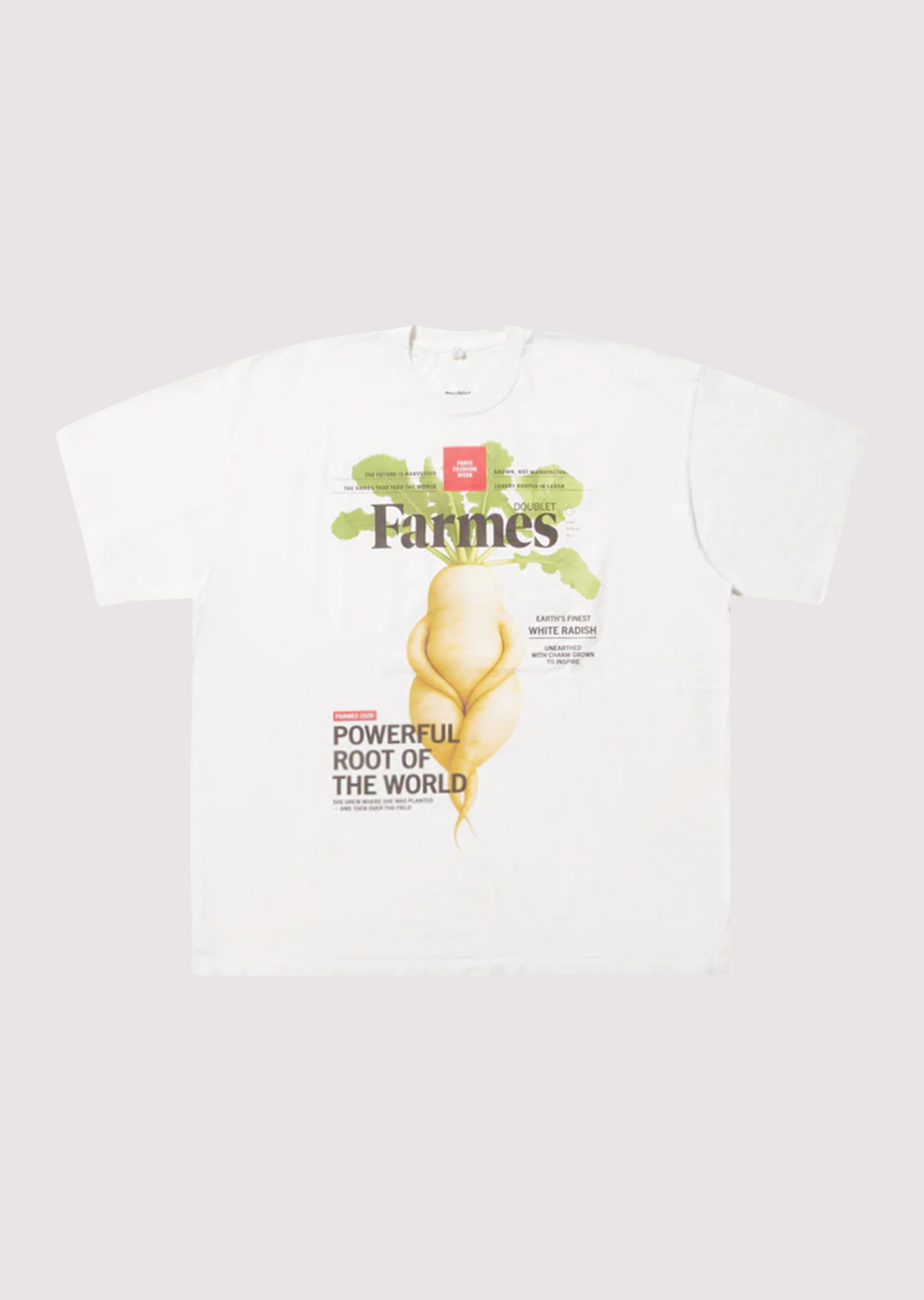Doublet Farmes Magazine Cover T-Shirt White – ESSXNYC Doublet Farmes Magazine Cover T-Shirt White – ESSXNYC