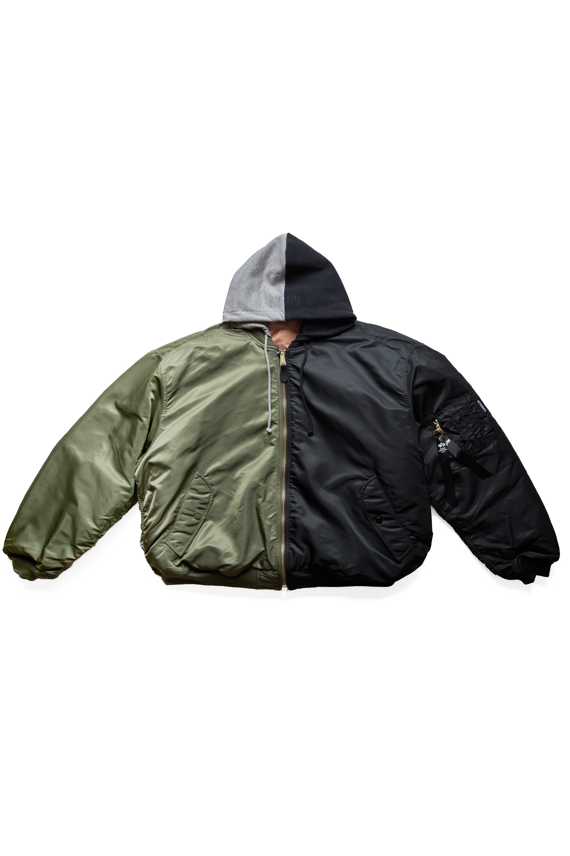 Vetements Split Hooded Bomber Jacket 12487