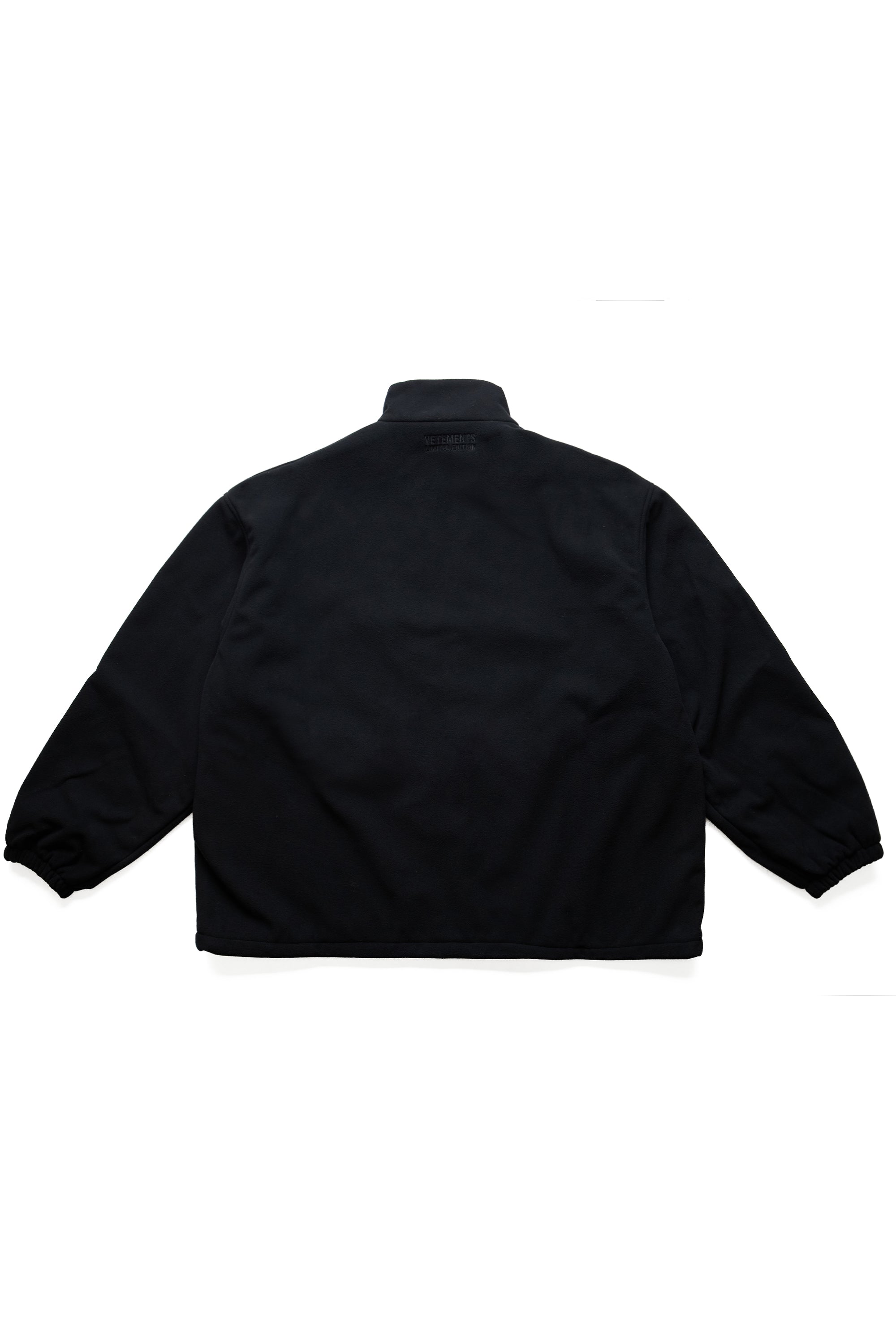 Vetements Embroidered Metal Logo Fleece Jacket 12515