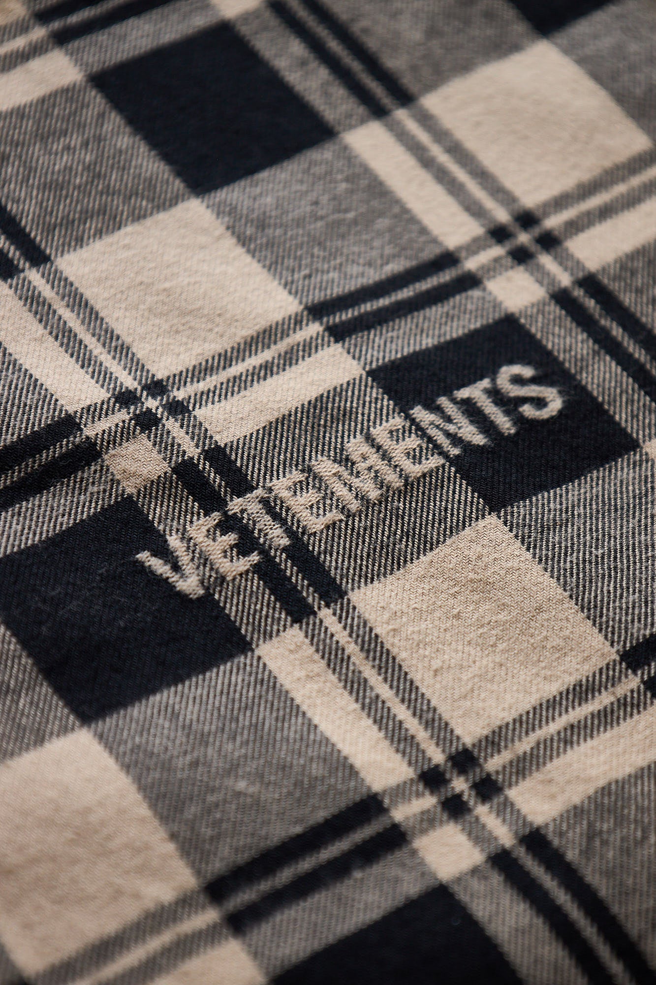 Vetements Logo Jacquard Plaid Shirt 12495