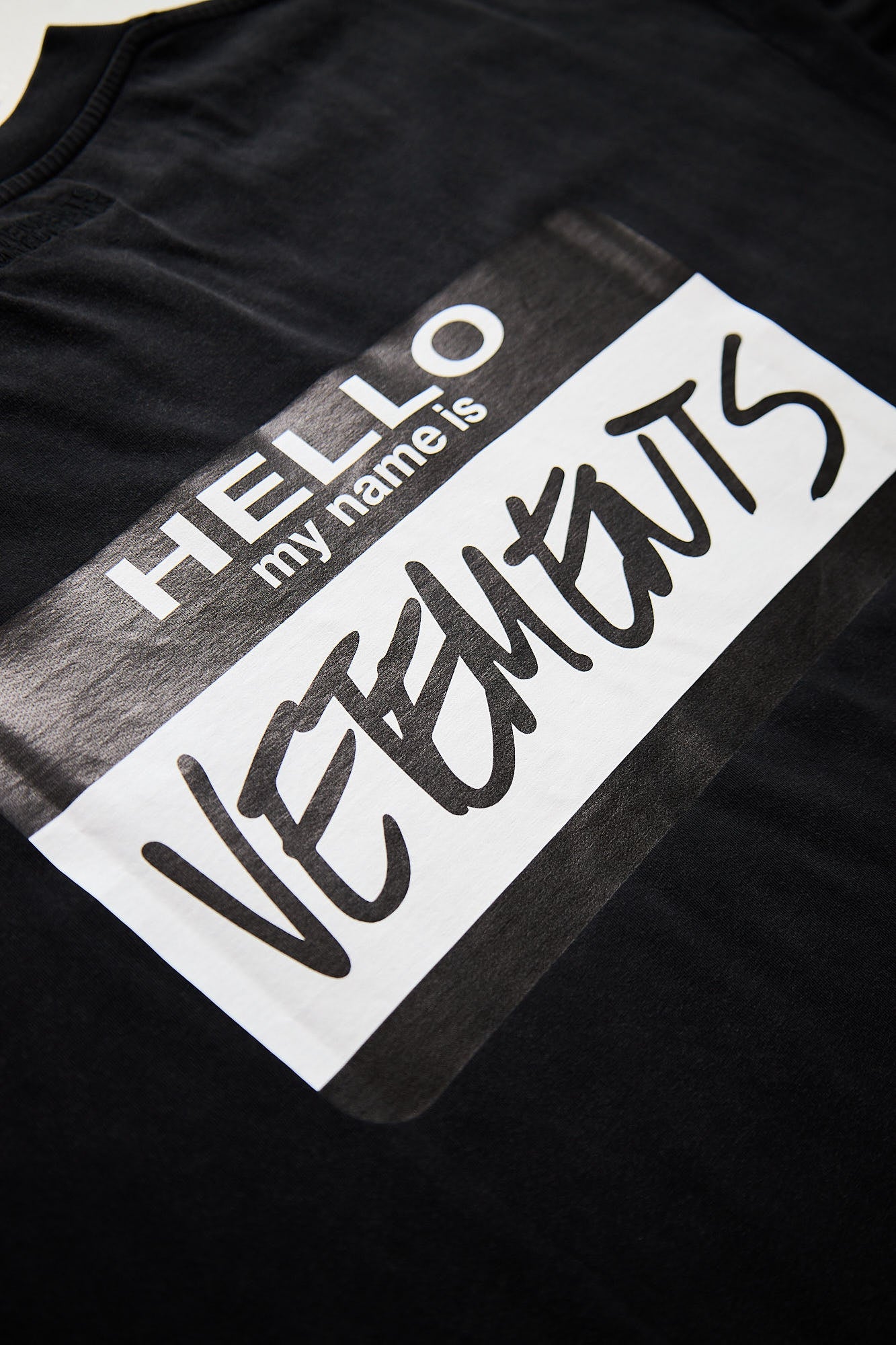 Vetements 'Hello My Name Is Vetements' T-Shirt 12554