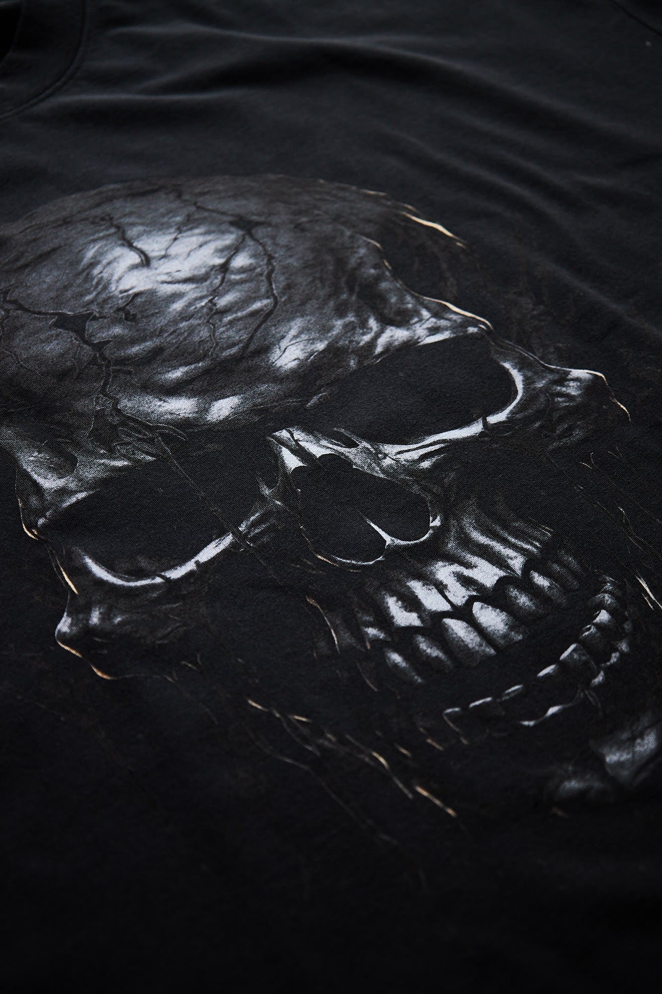 Vetements Black Skull Metal T-Shirt 12548