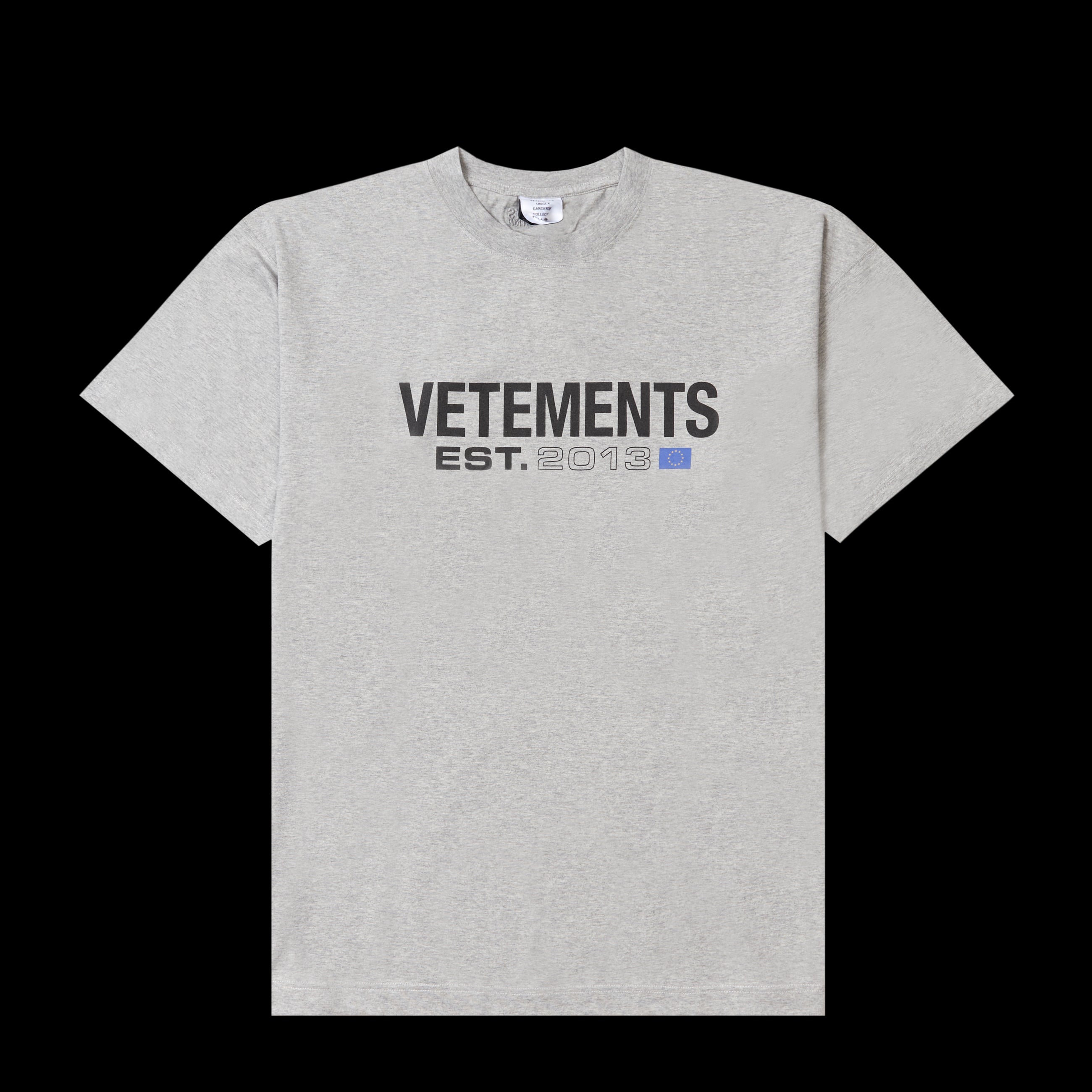 Vetements Flag Logo T-Shirt Gray 4957