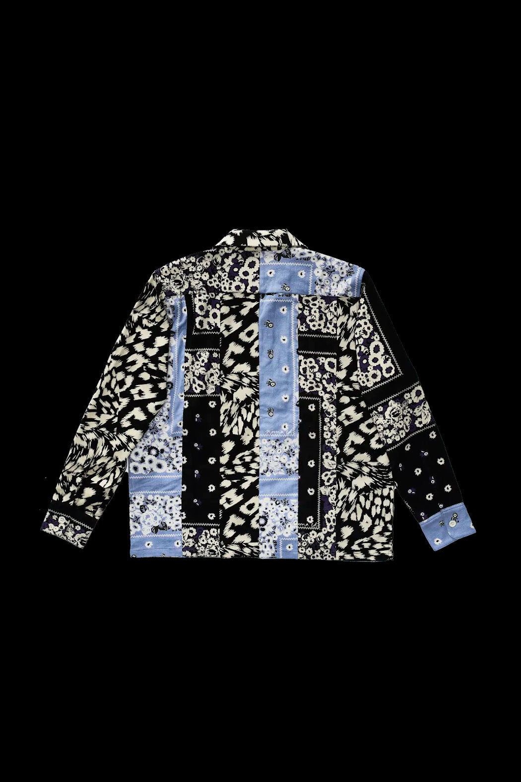 Noma T.D. Flannel Open Collar Shirt - Patchwork 1749