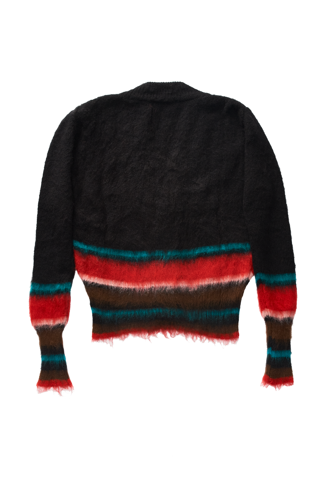 Edward Cuming Mohair Striped Cardigan Multi-Color 679